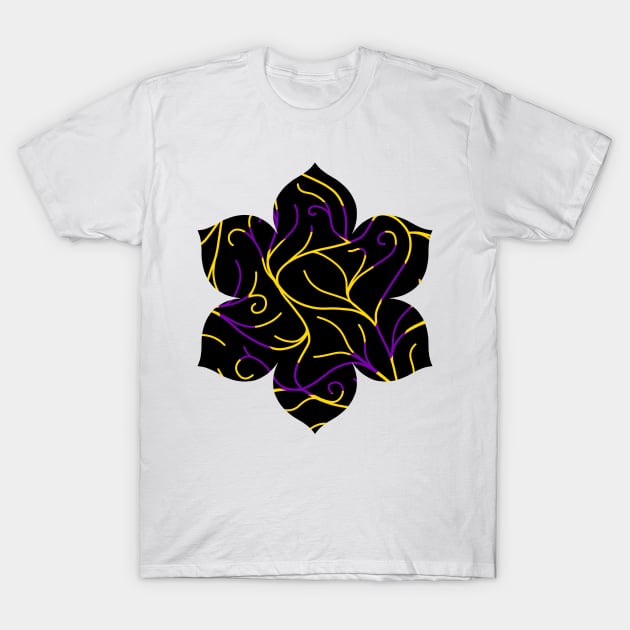 Black Velvet, Intersex Flag Vines T-Shirt by StephOBrien